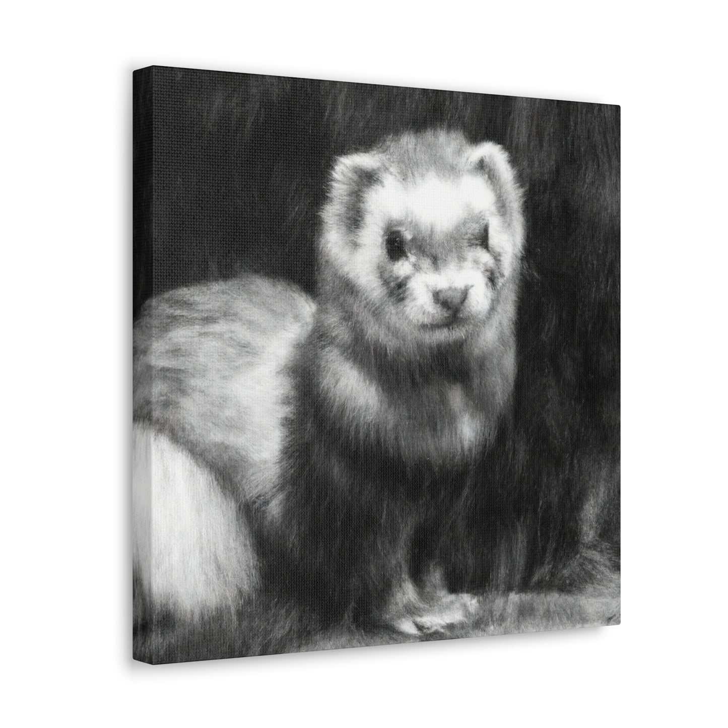 Ferret in Impressionism - Canvas