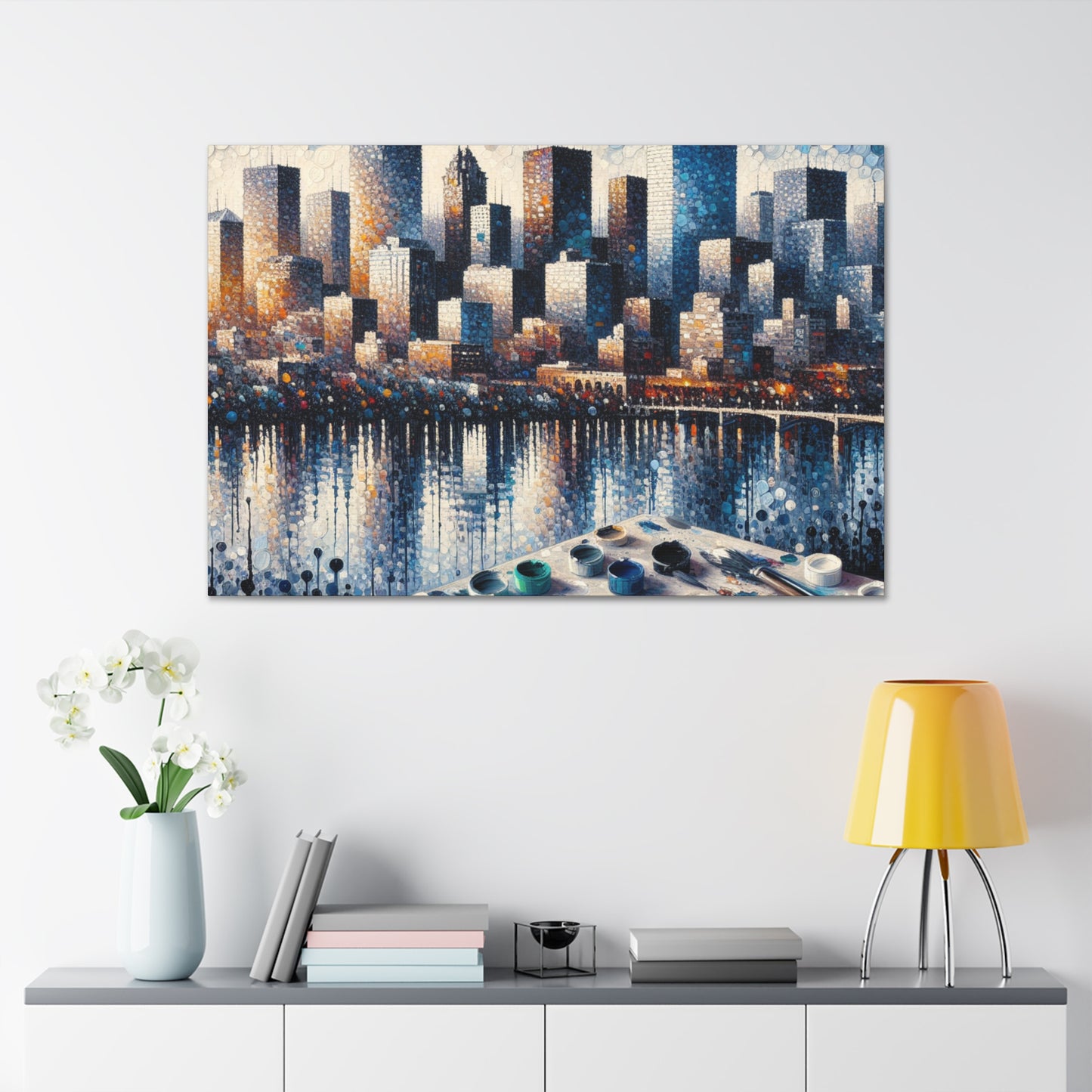 "Dotted Denver Dreamscape" - Canvas