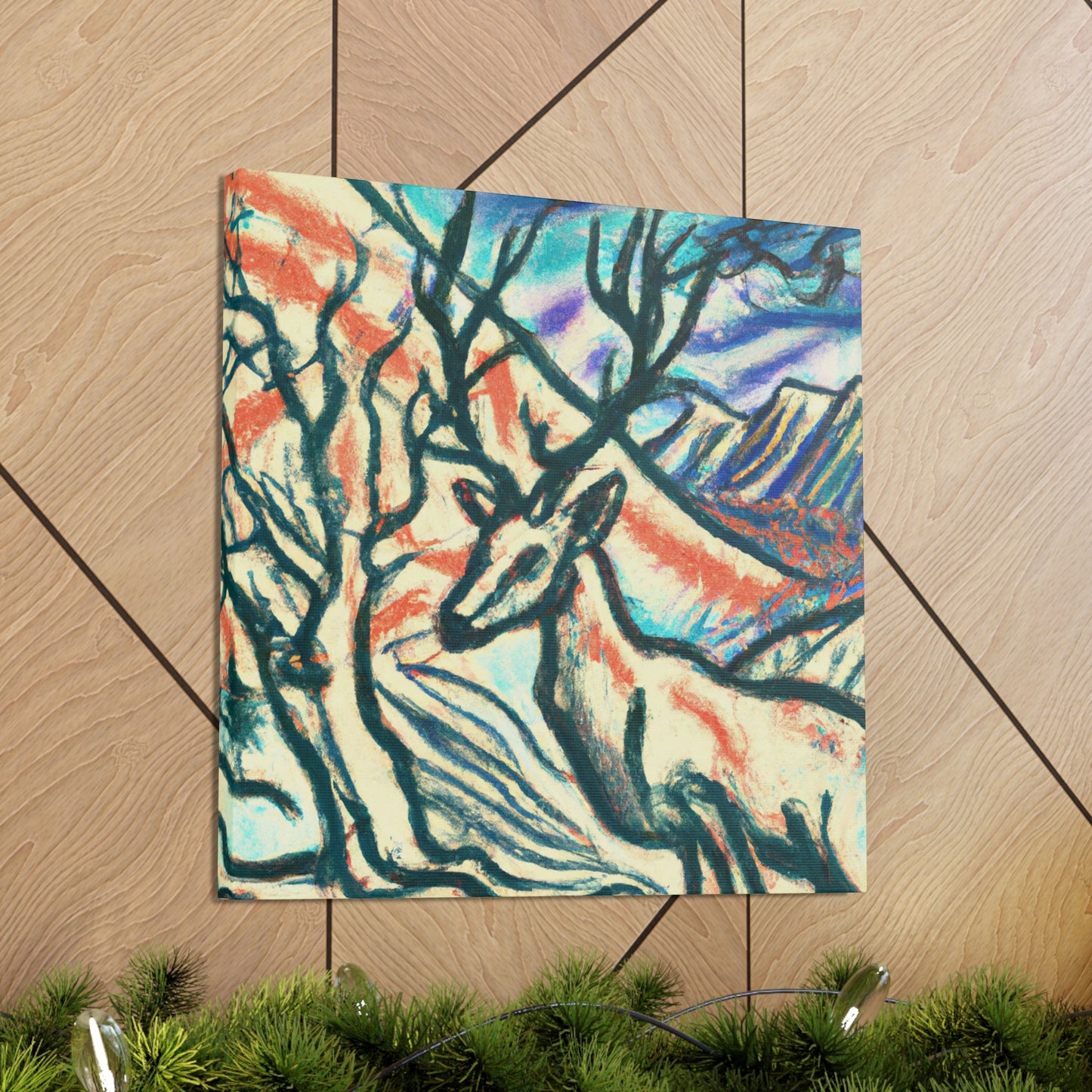 "Secluded Forest Stag" - Canvas