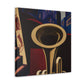 Rising Art Deco Trumpet - Canvas