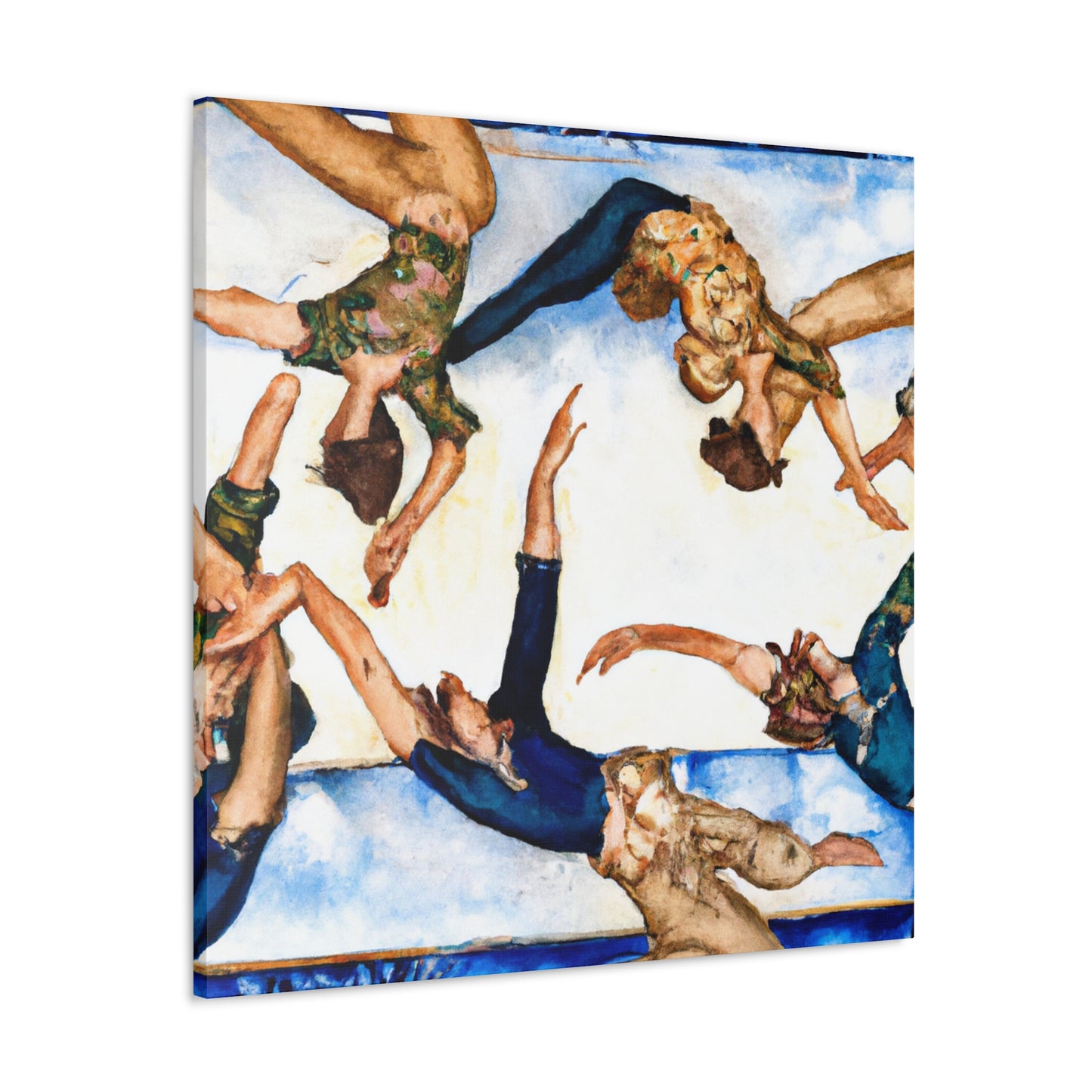 Gymnasts at Play - Canvas