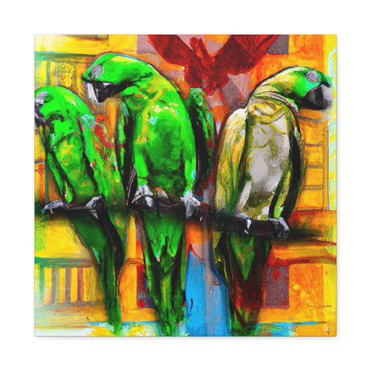 Parrots in Senegal - Canvas