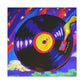 "Vinyl Resonance Impressionism" - Canvas