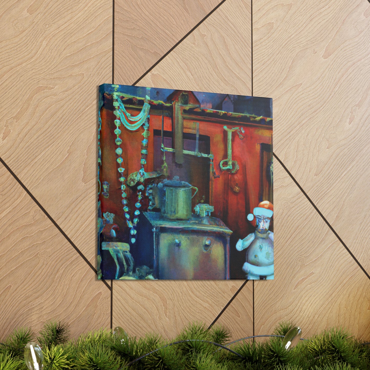 Santa's Surreal Workshop - Canvas