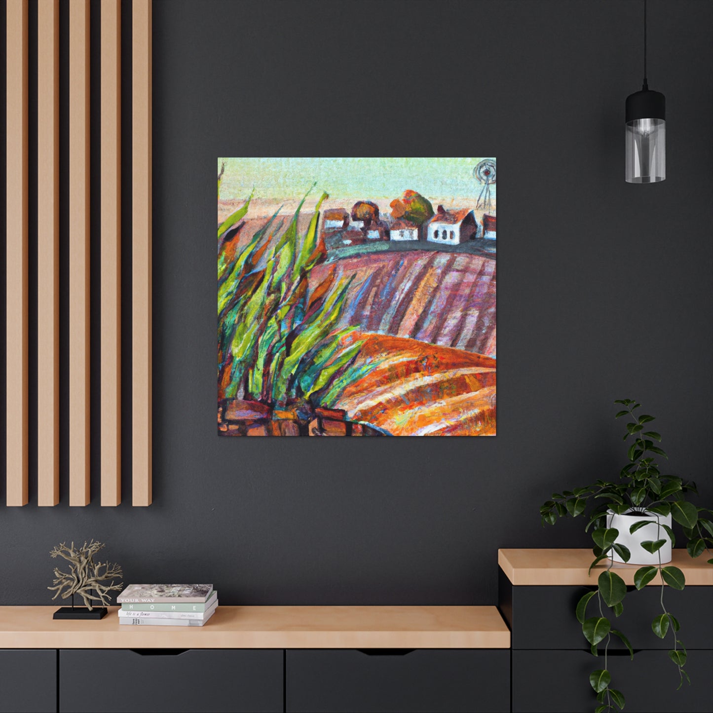 Harvesting the Fields - Canvas