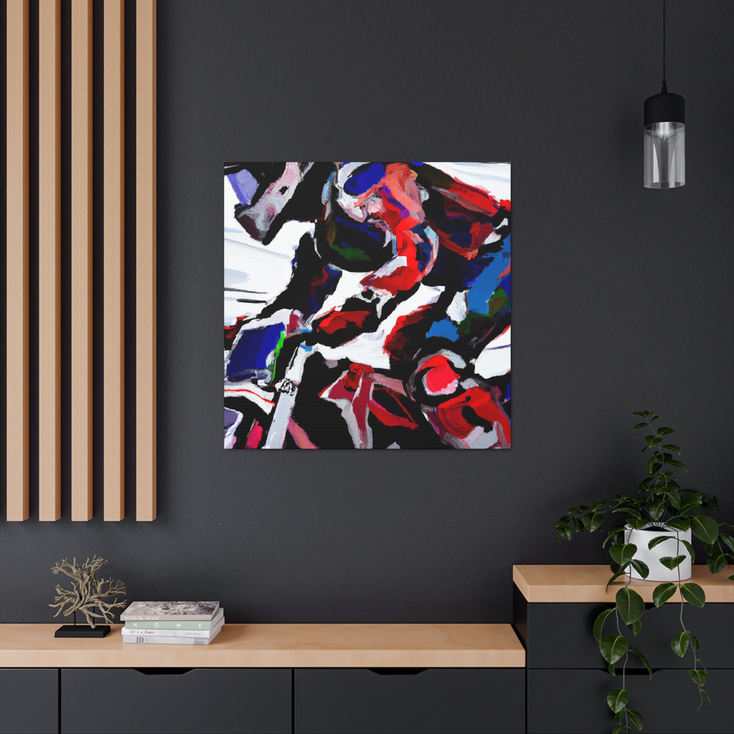 "Motocross at Speed" - Canvas