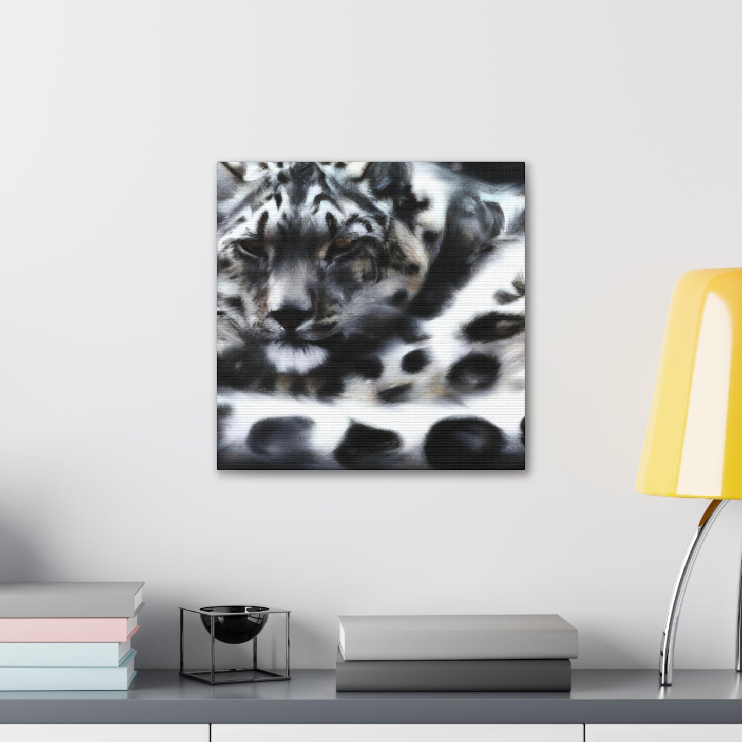 Snow Leopard Majesty - Canvas