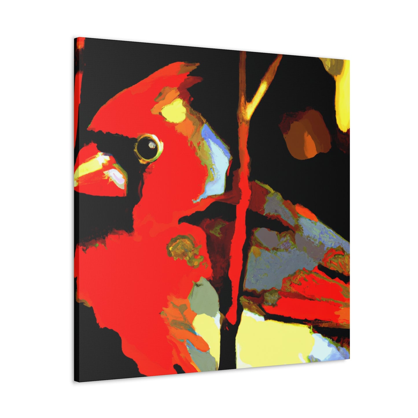 "Cardinal in Defiance" - Canvas