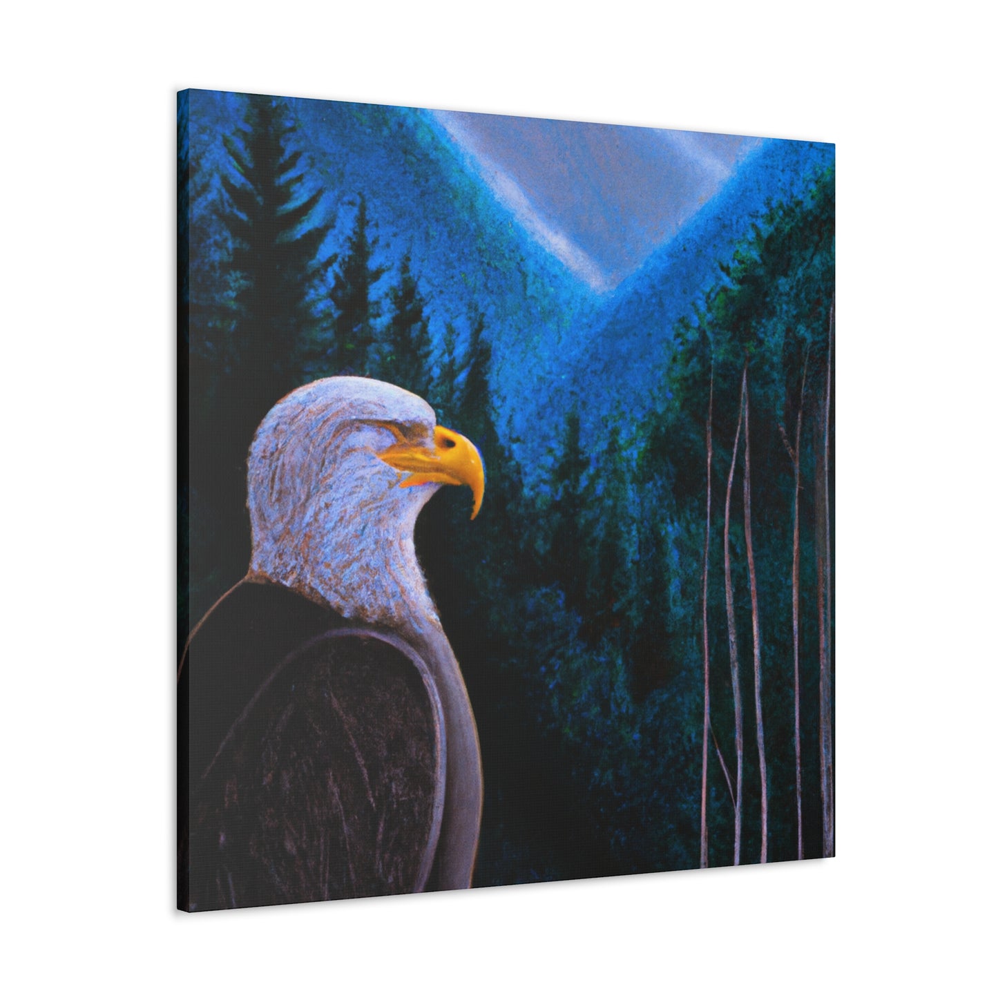 "Bald Eagle Majesty Rendered" - Canvas