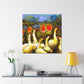 Geese on the Lake - Canvas