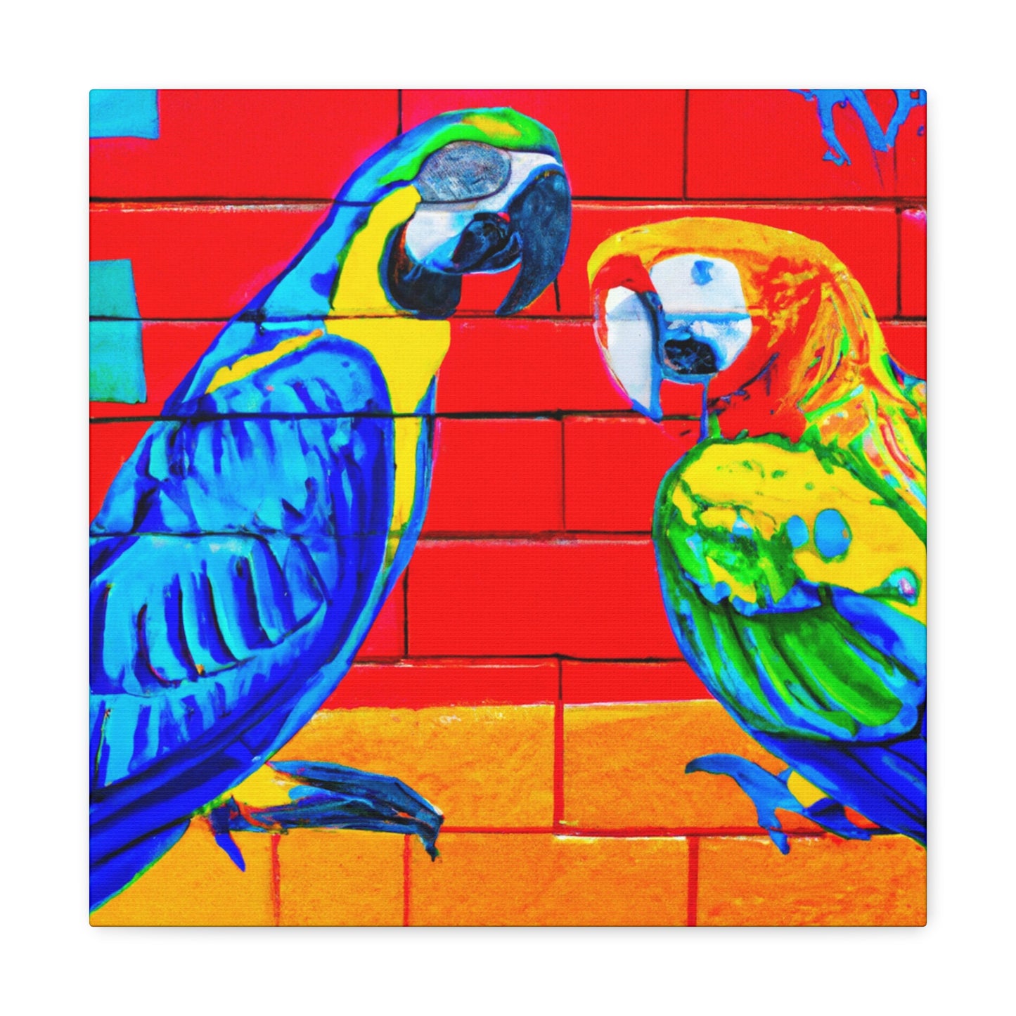 Macaws in Splendor. - Canvas