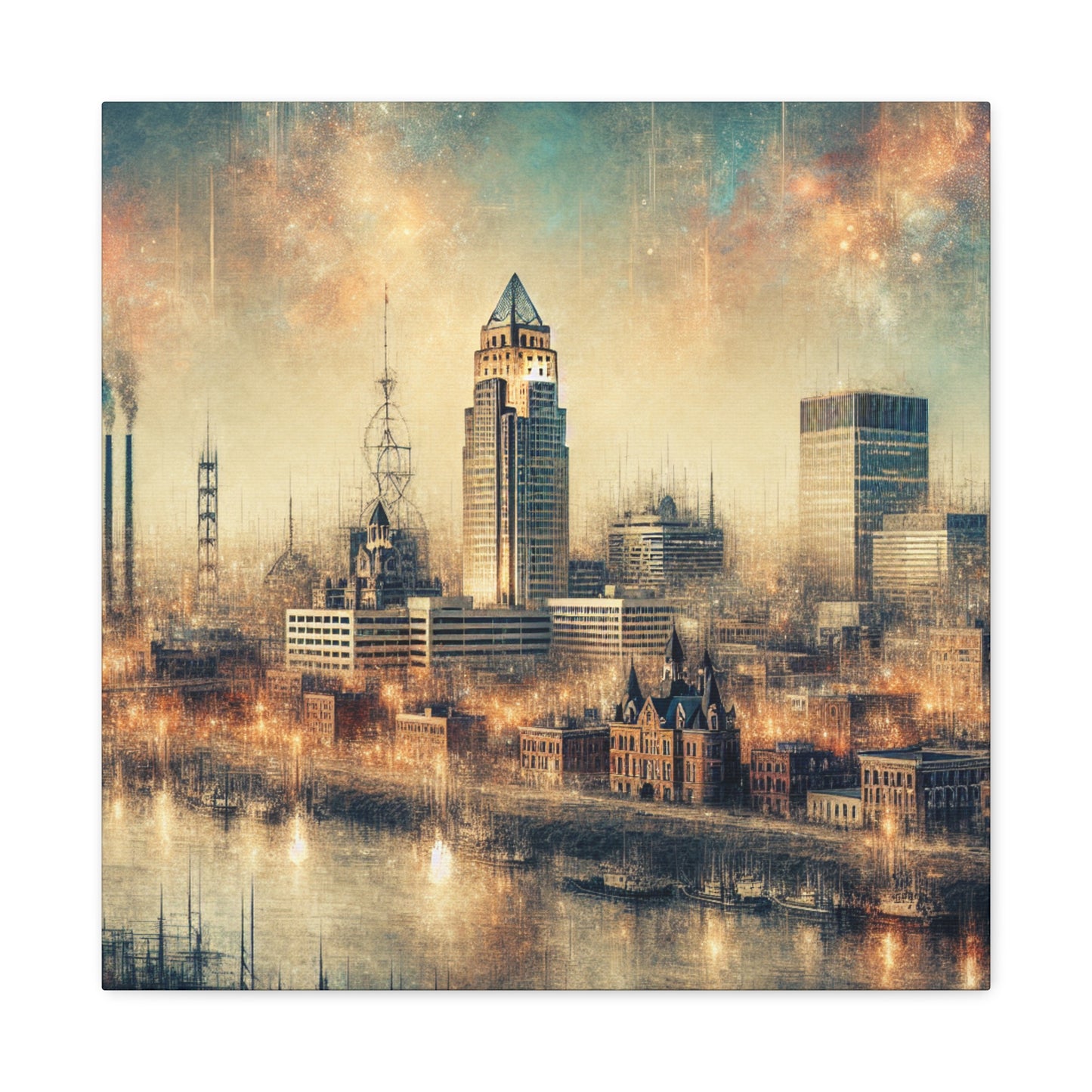 Steaming Omaha Ascent - Canvas