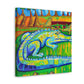 Crocodile Street Mural - Canvas