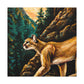 "Cougar in Neoclassicism" - Canvas