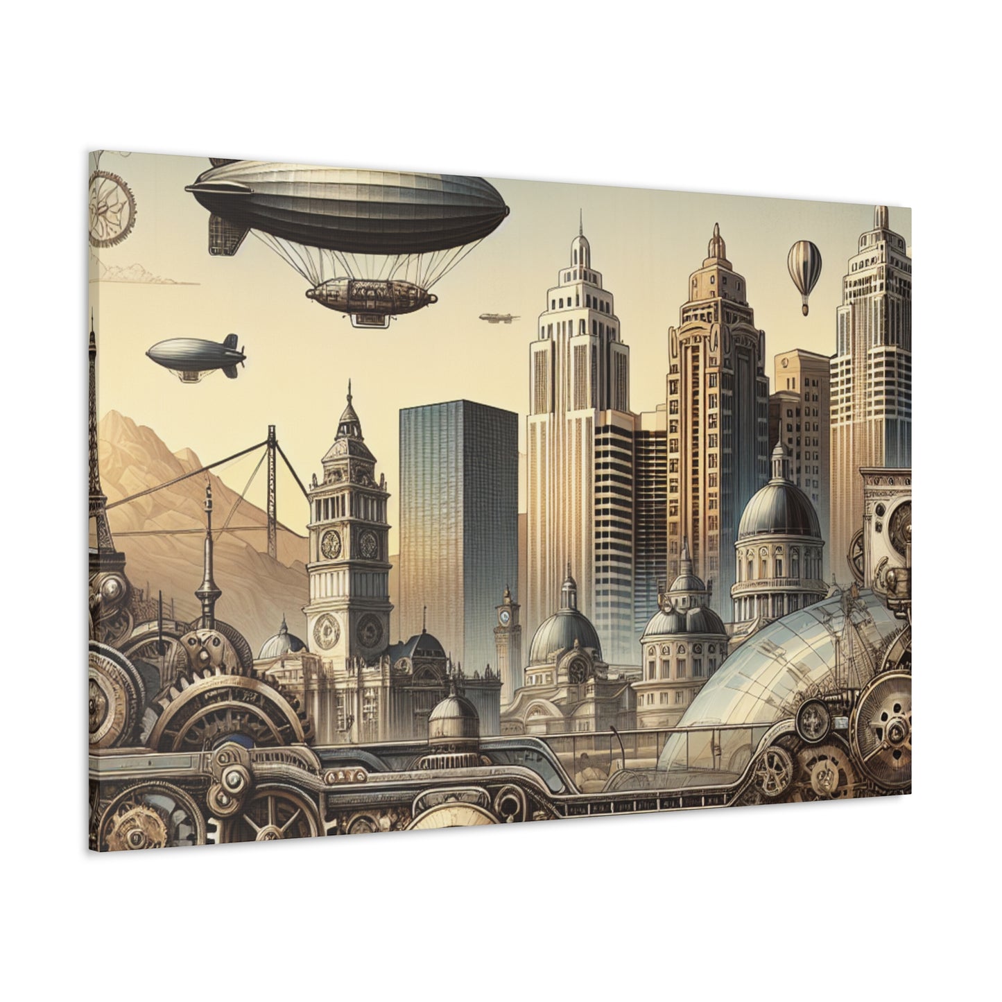 "Copper City Twilight Mirage" - Canvas