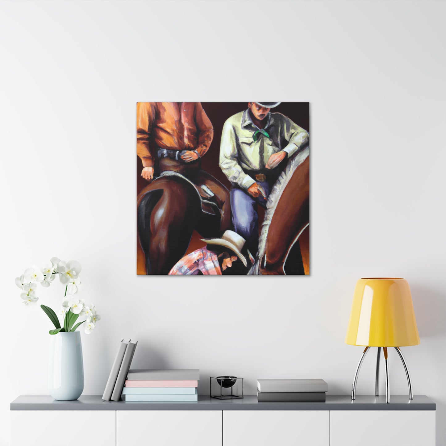 "Rodeo on the Plains" - Canvas