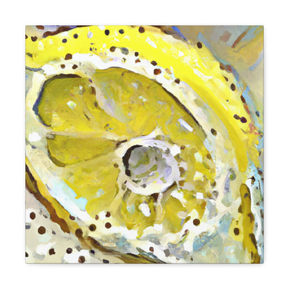 Lemon Zen Abstraction - Canvas