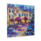 Urban Nightscape Scene - Canvas