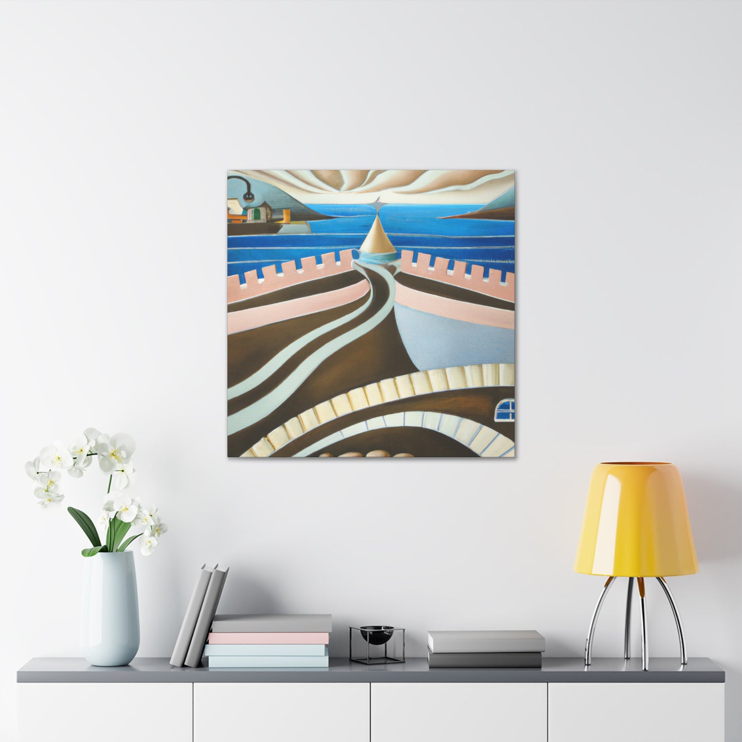 "Seawall at Dawn" - Canvas