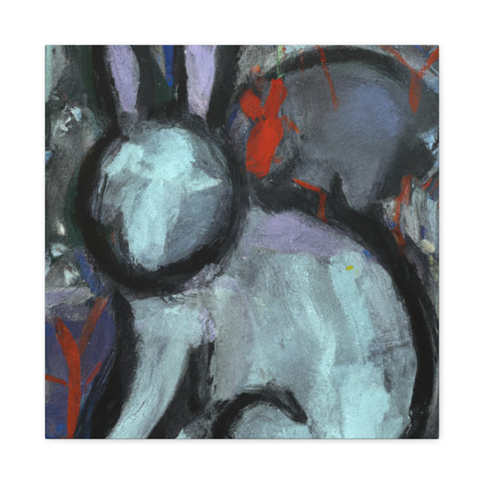 Rabbit in Bold Colors - Canvas