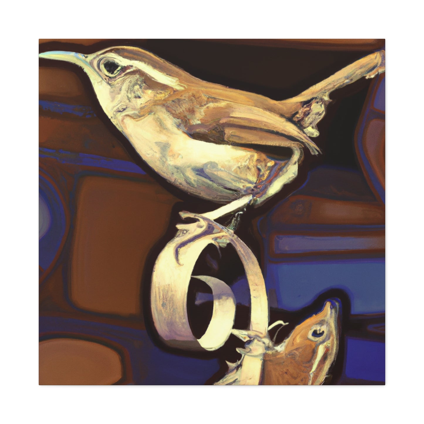 Carolina Wren Dreamscape - Canvas