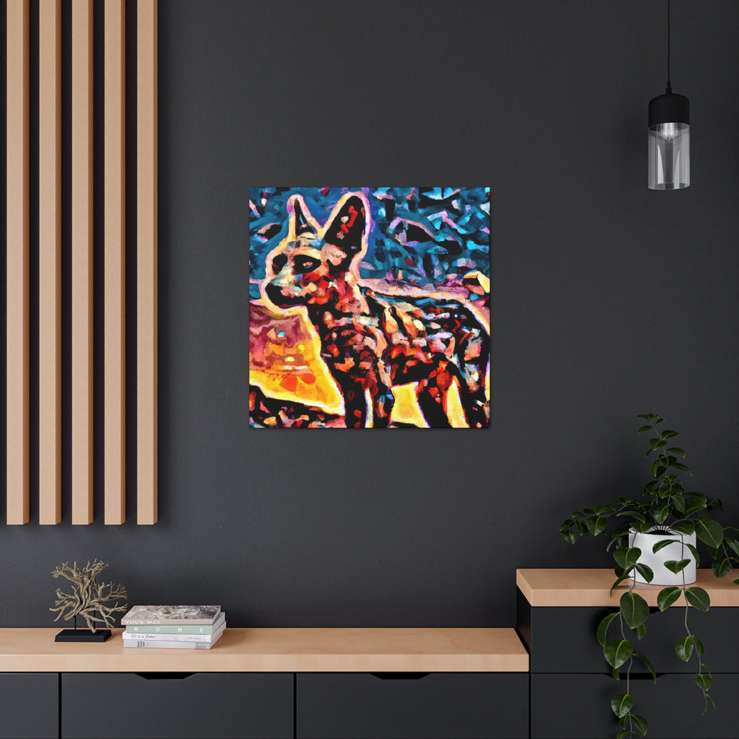 "Coyote in Surrealism" - Canvas