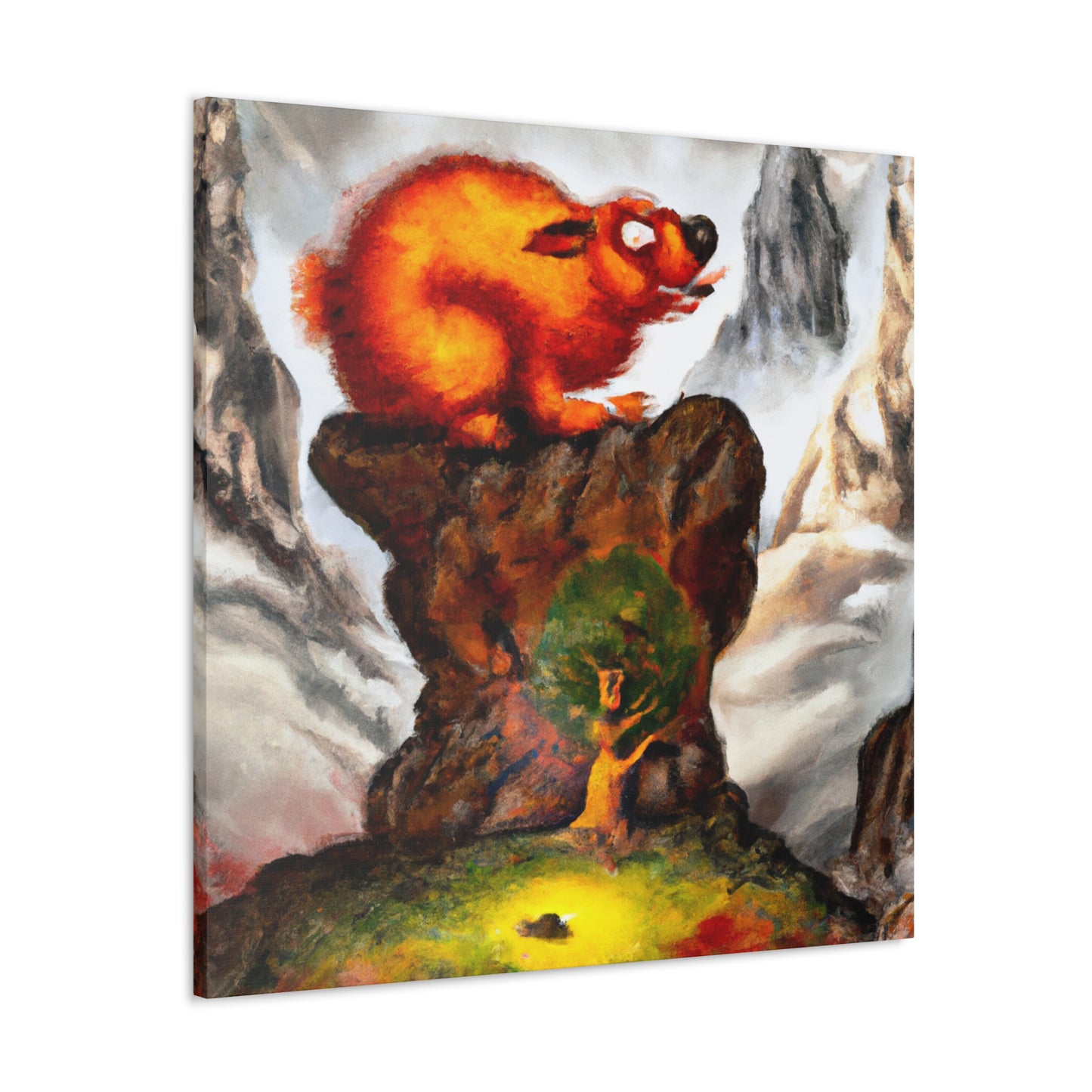 Marmot in Surrealism - Canvas