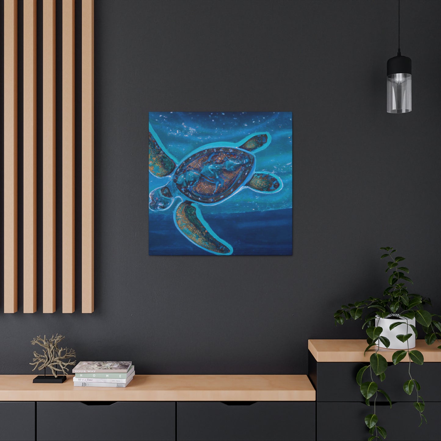 "Sea Turtle Awakening" - Canvas