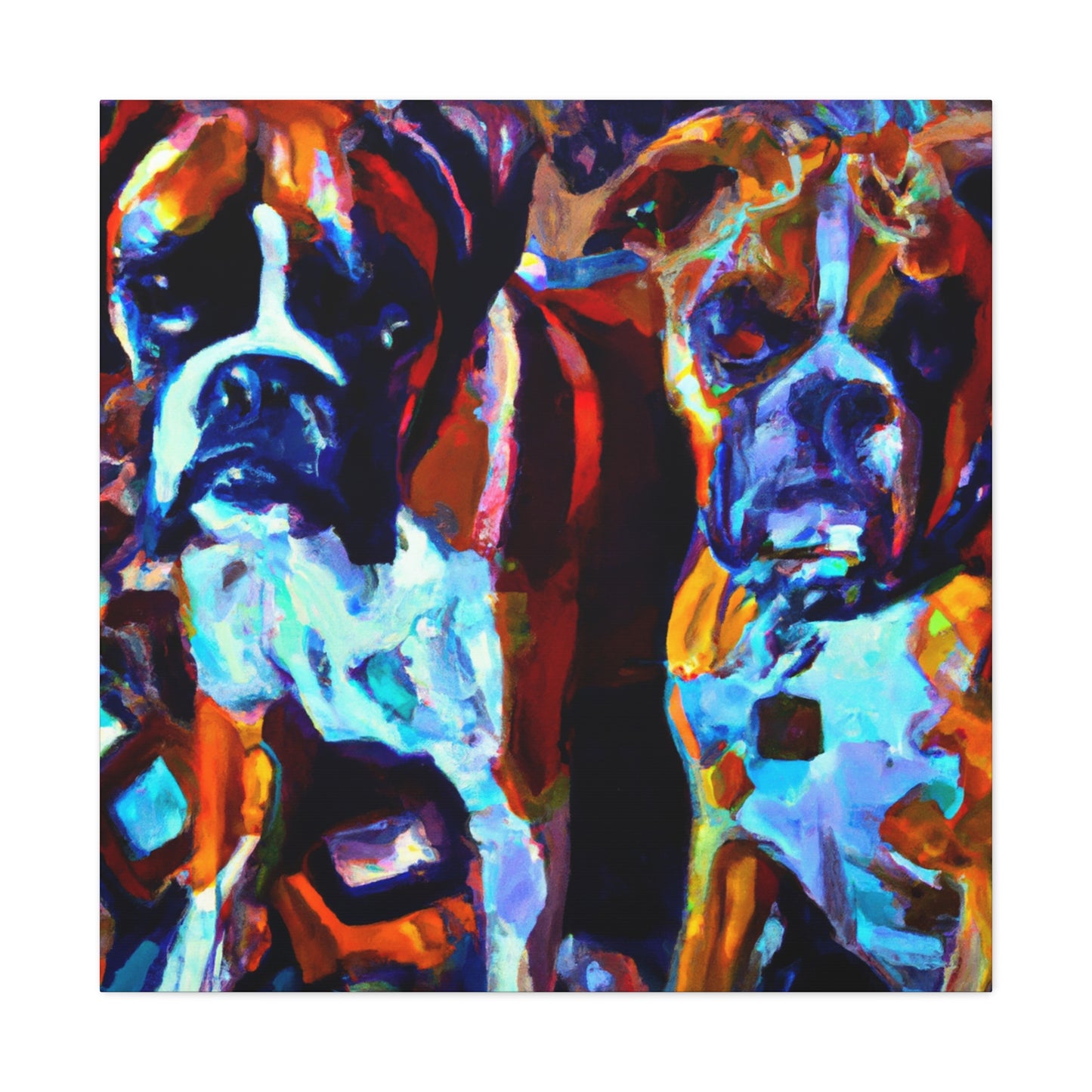 " Boxer's Portrait Unmasked" - Canvas