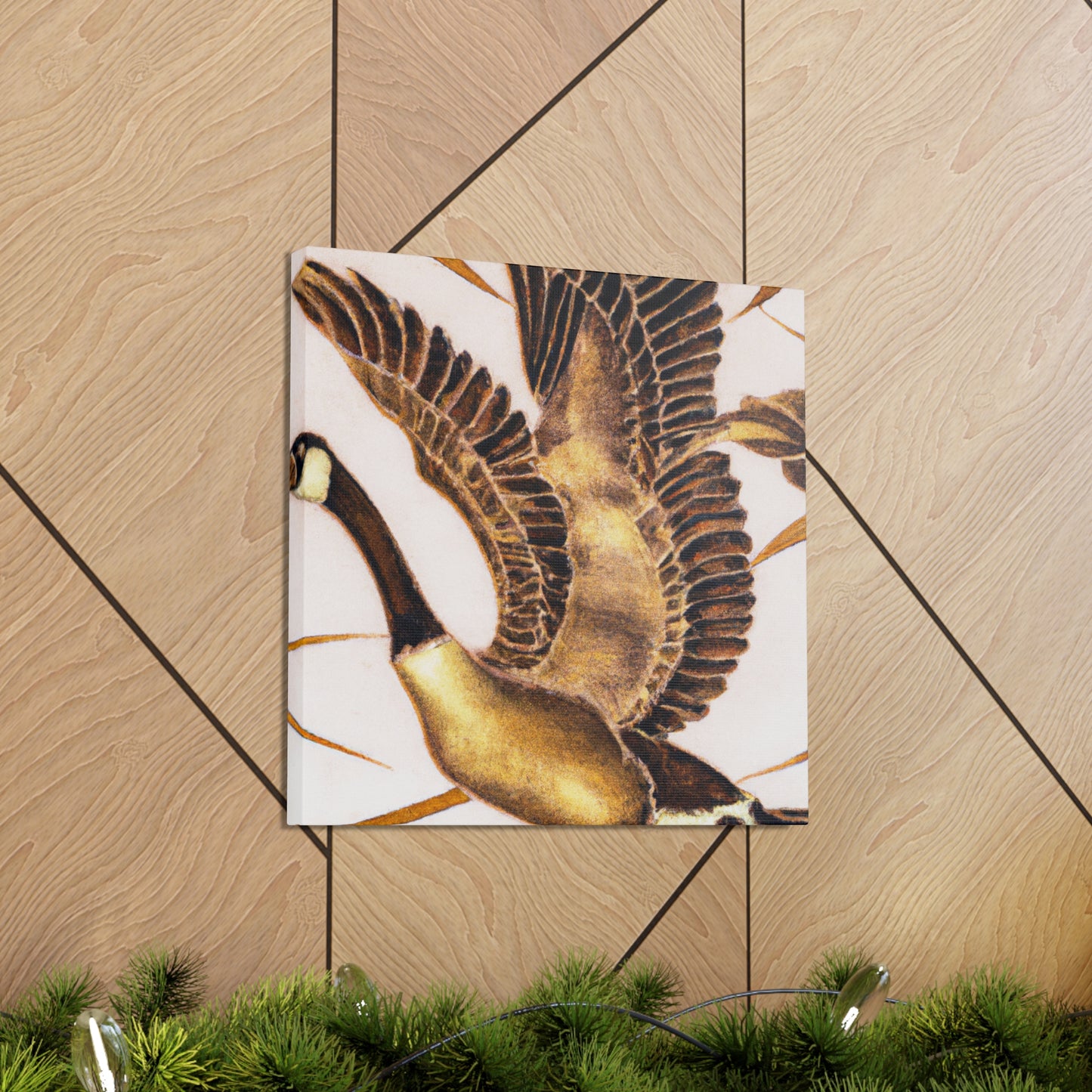 "Canada Goose in Flight" - Canvas