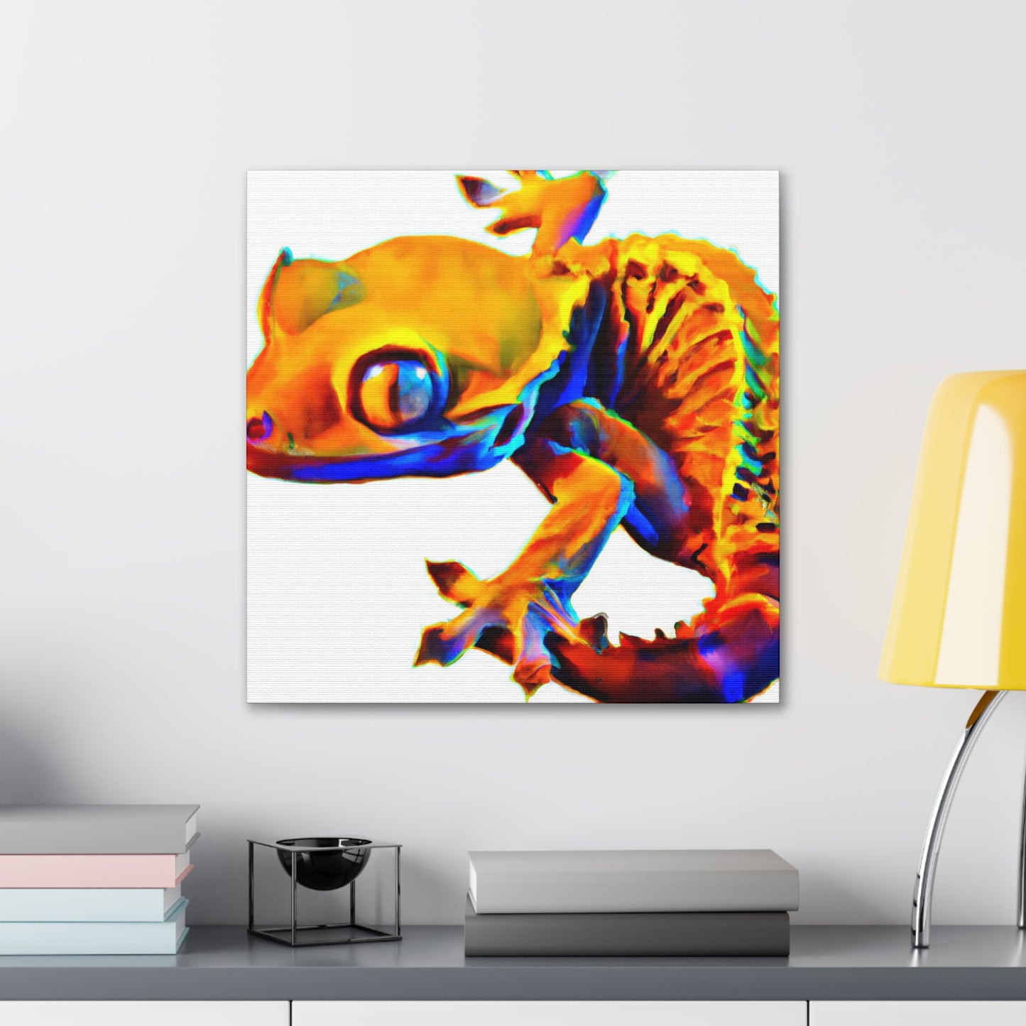 Crested Gecko Reflection - Canvas