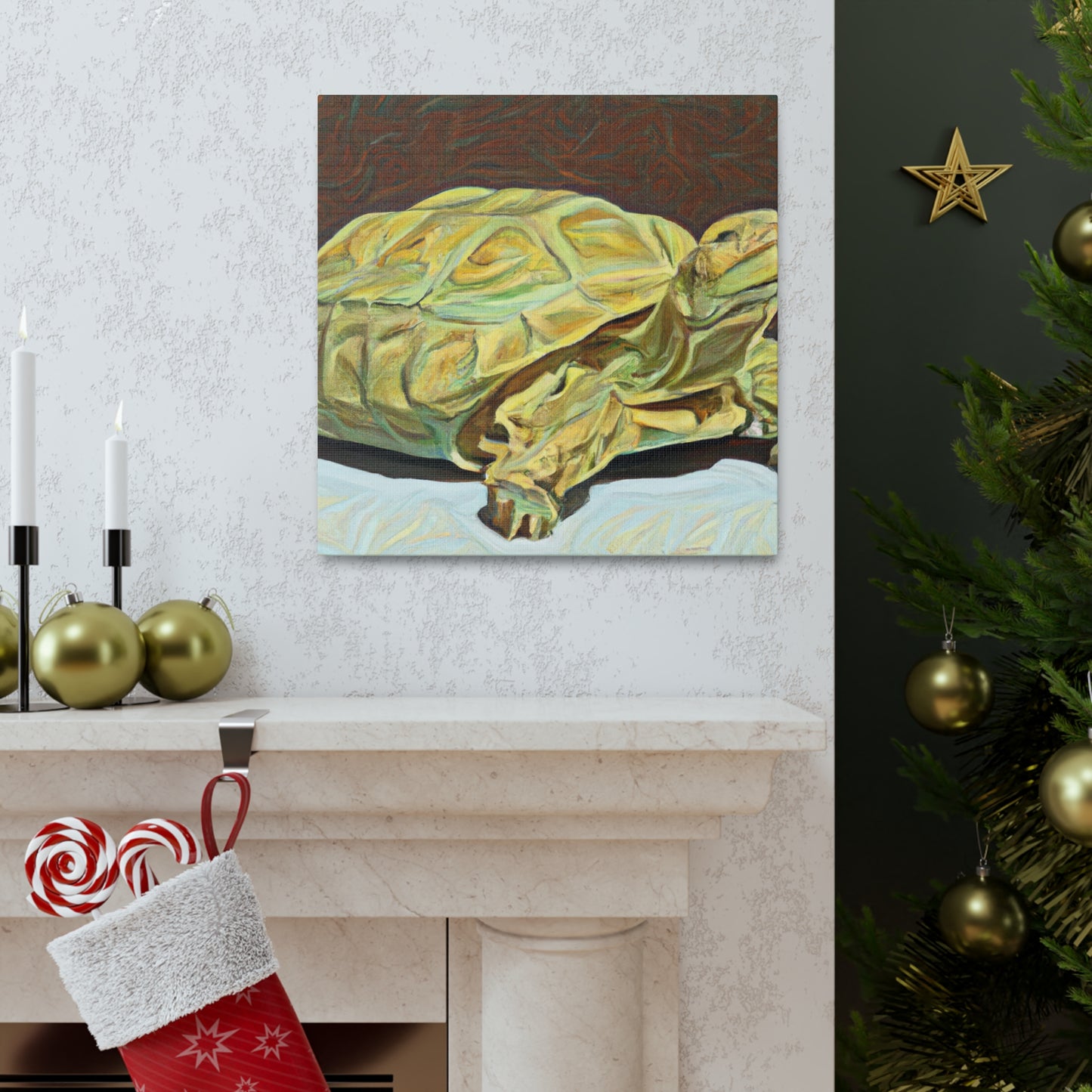 "Gorgeous Russian Tortoise" - Canvas