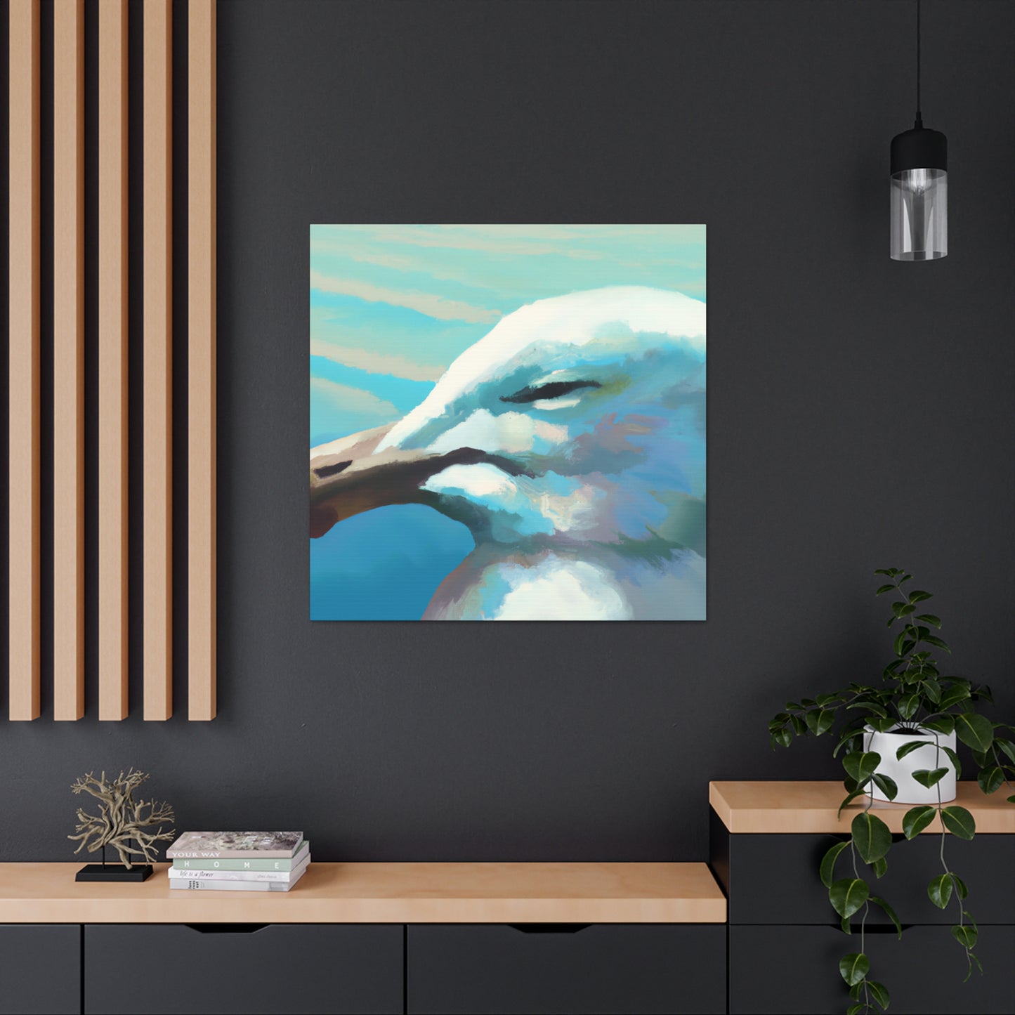 "Seagulls on the Shore" - Canvas