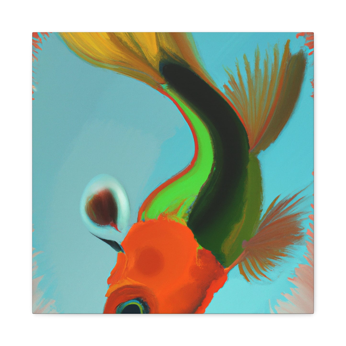 "Killifish in Twilight". - Canvas