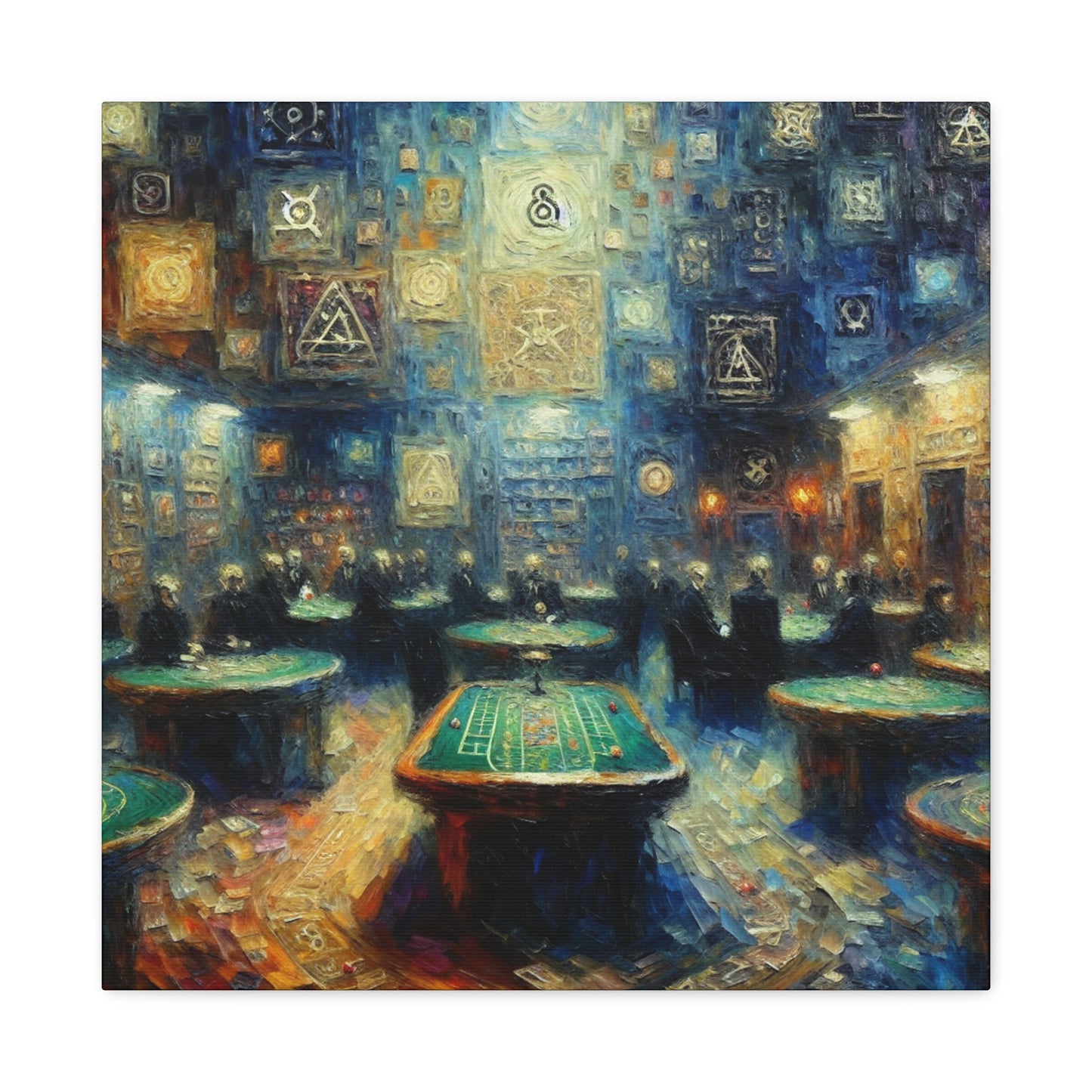 "Vibrant Casino Bliss" - Canvas