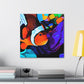 "Clownfish Swimming Gaily" - Canvas