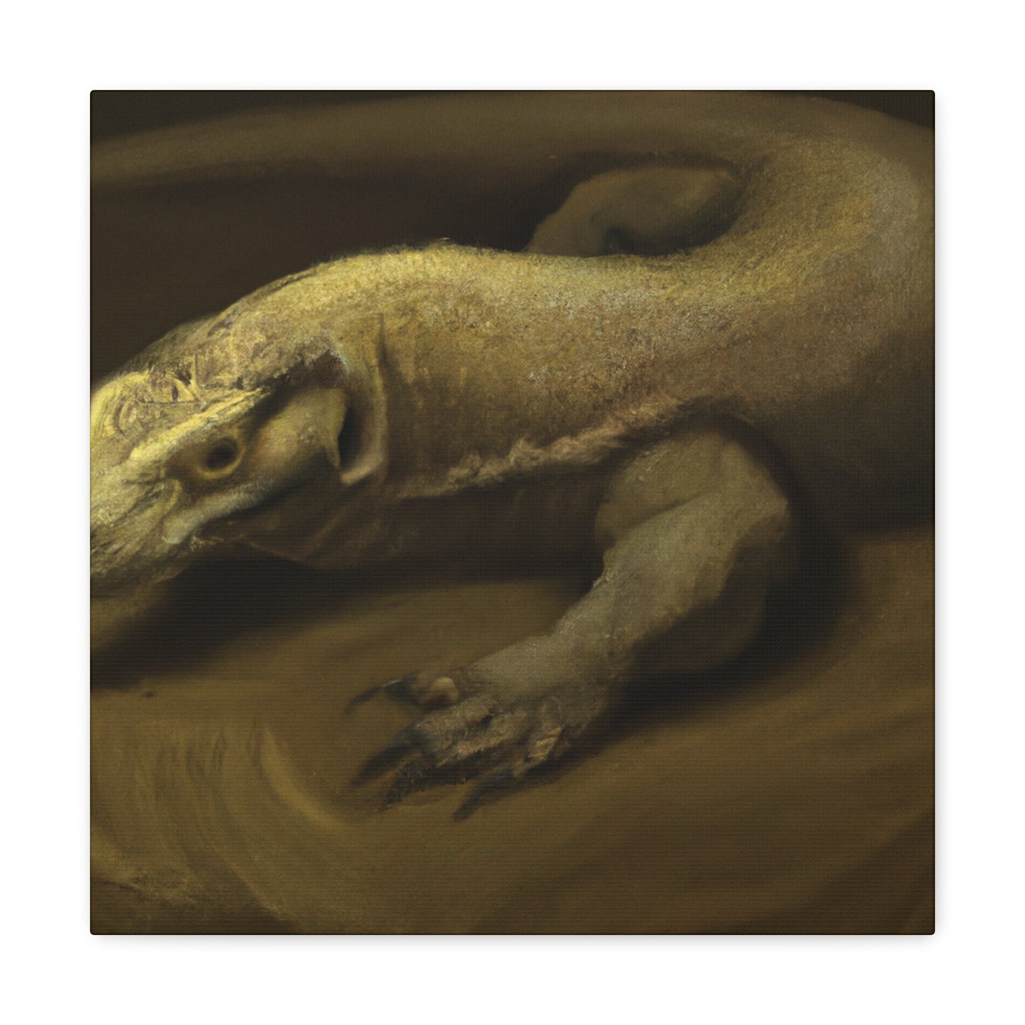 Komodo Dragon Majesty - Canvas