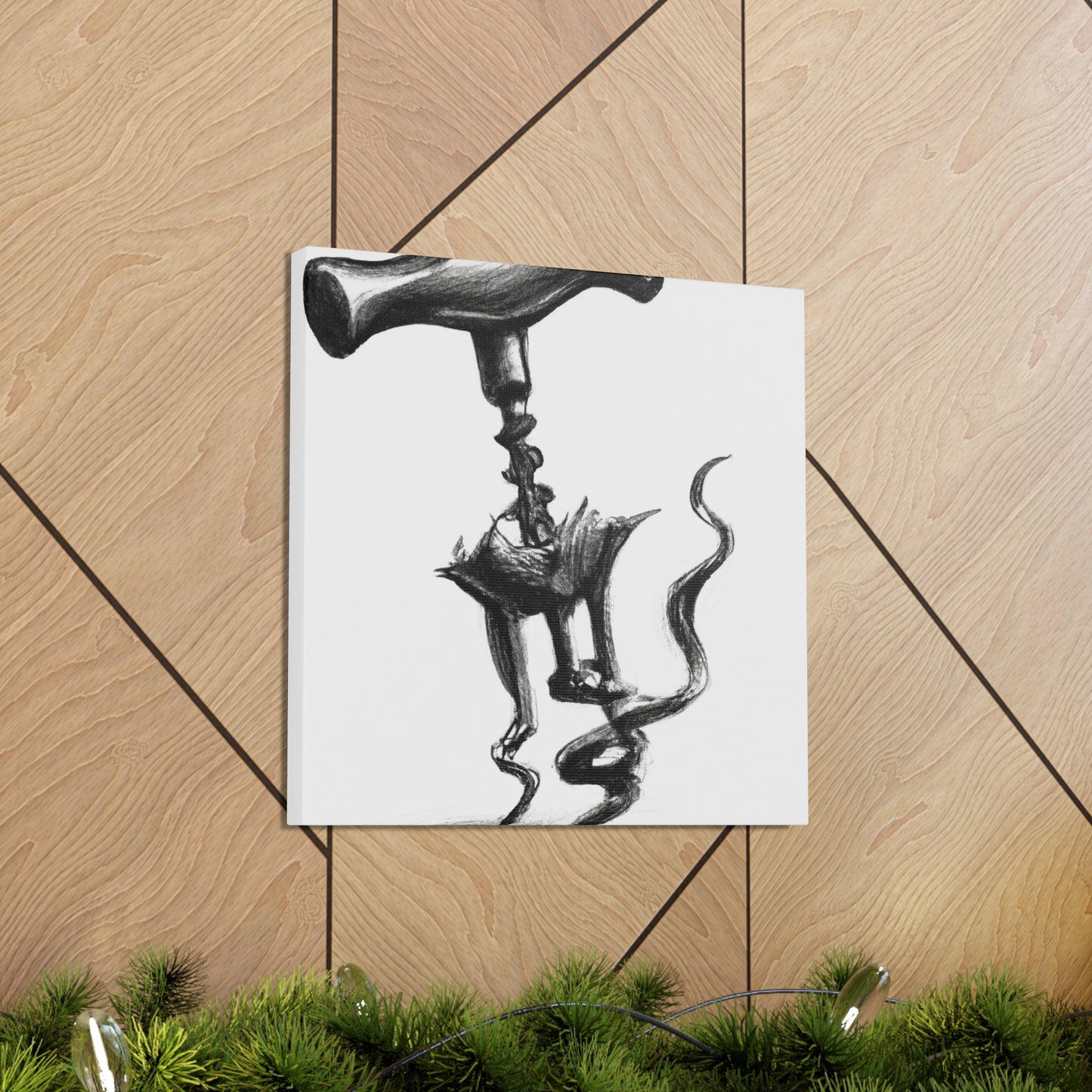 "Corkscrew's Coiled Form" - Canvas