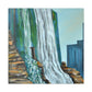 "Majestic Waterfall Dream" - Canvas