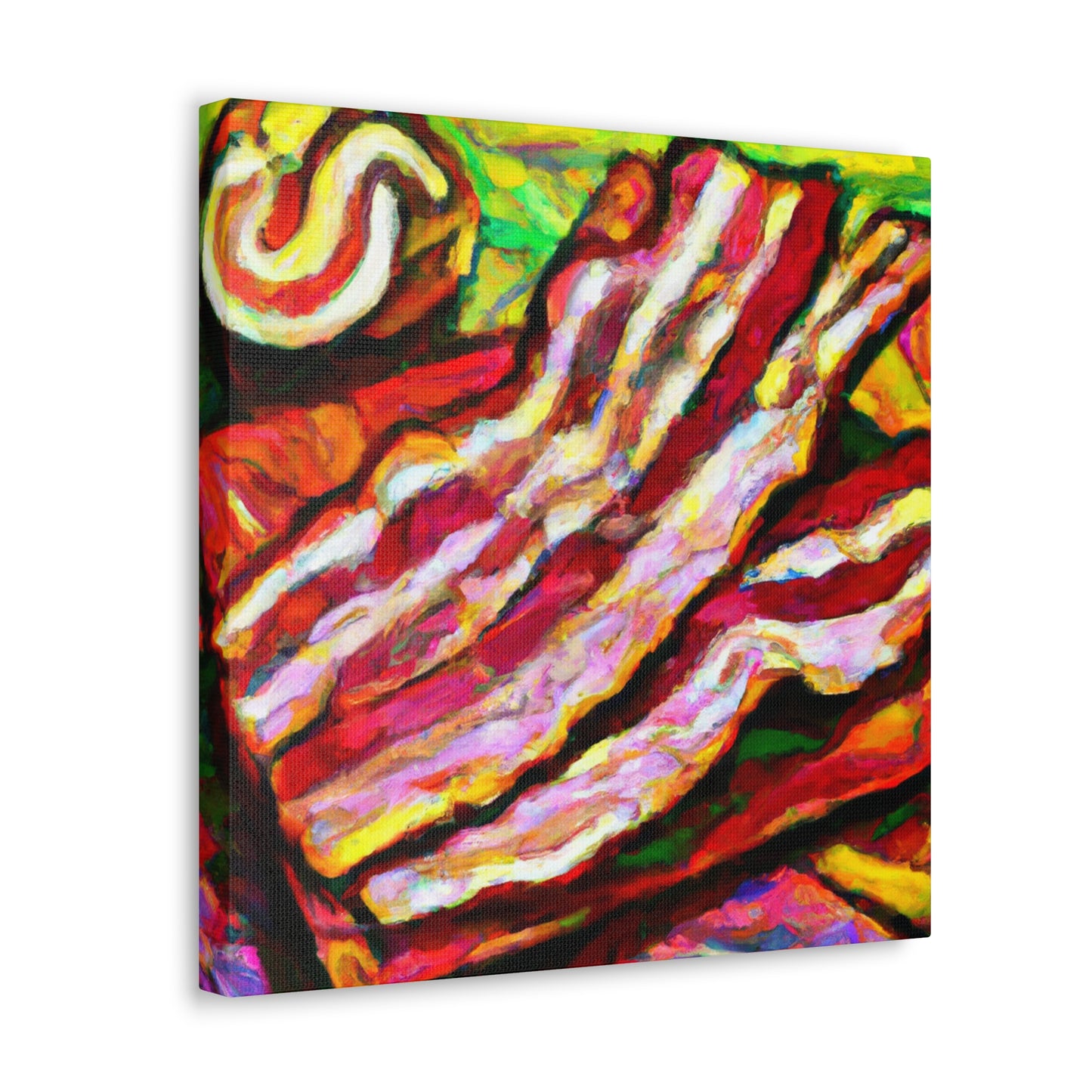 "Savory Sizzling Bacon" - Canvas