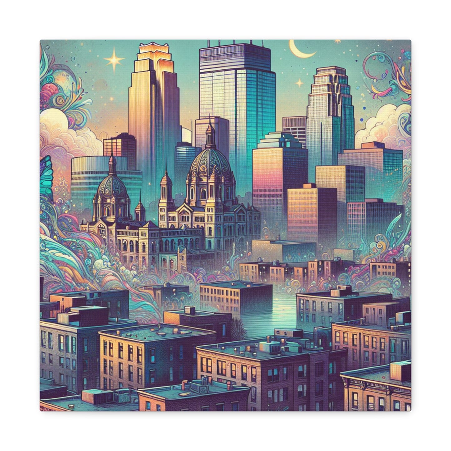 Urban Majestic Minneapolis Masterpiece - Canvas