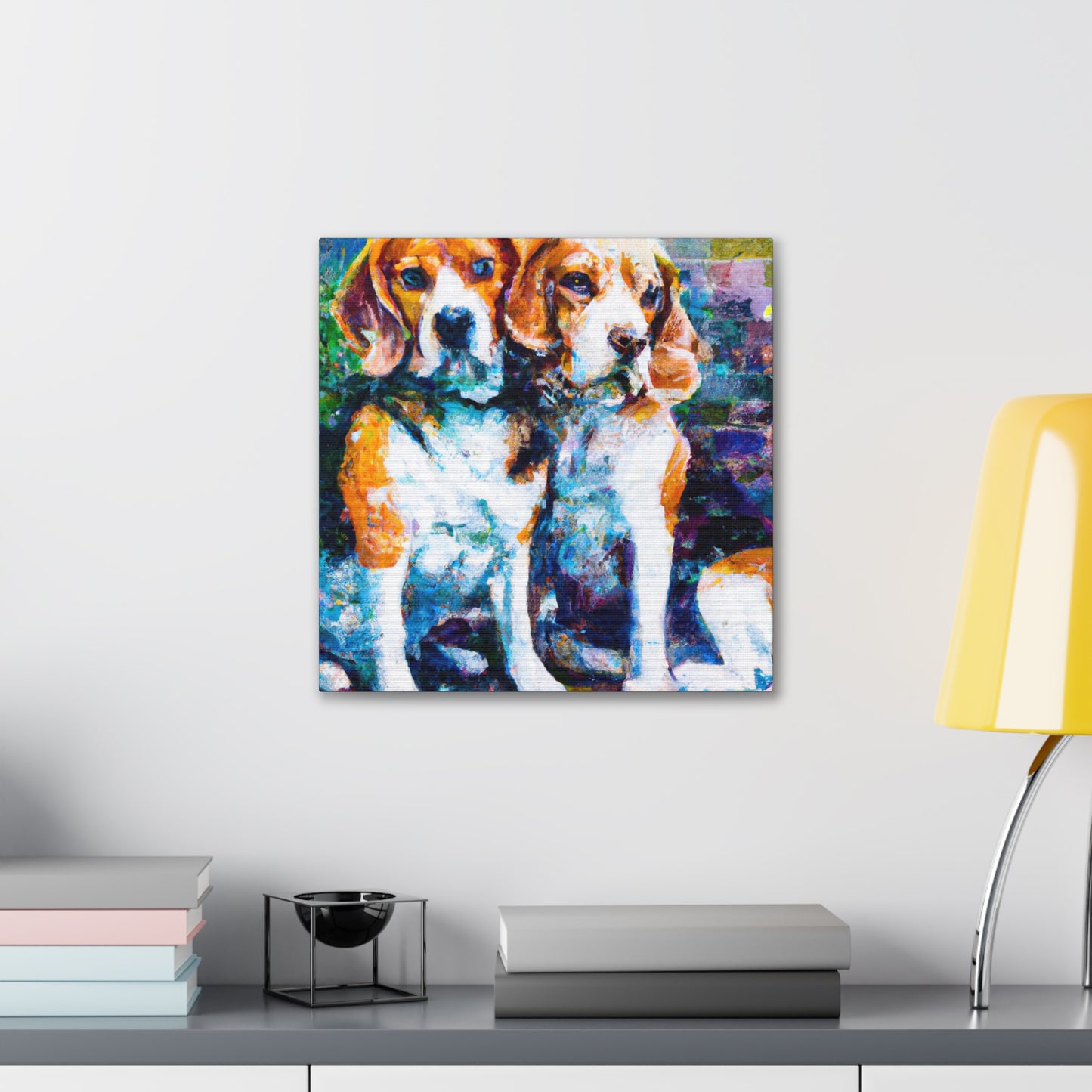 Beagle in the Meadow - Canvas