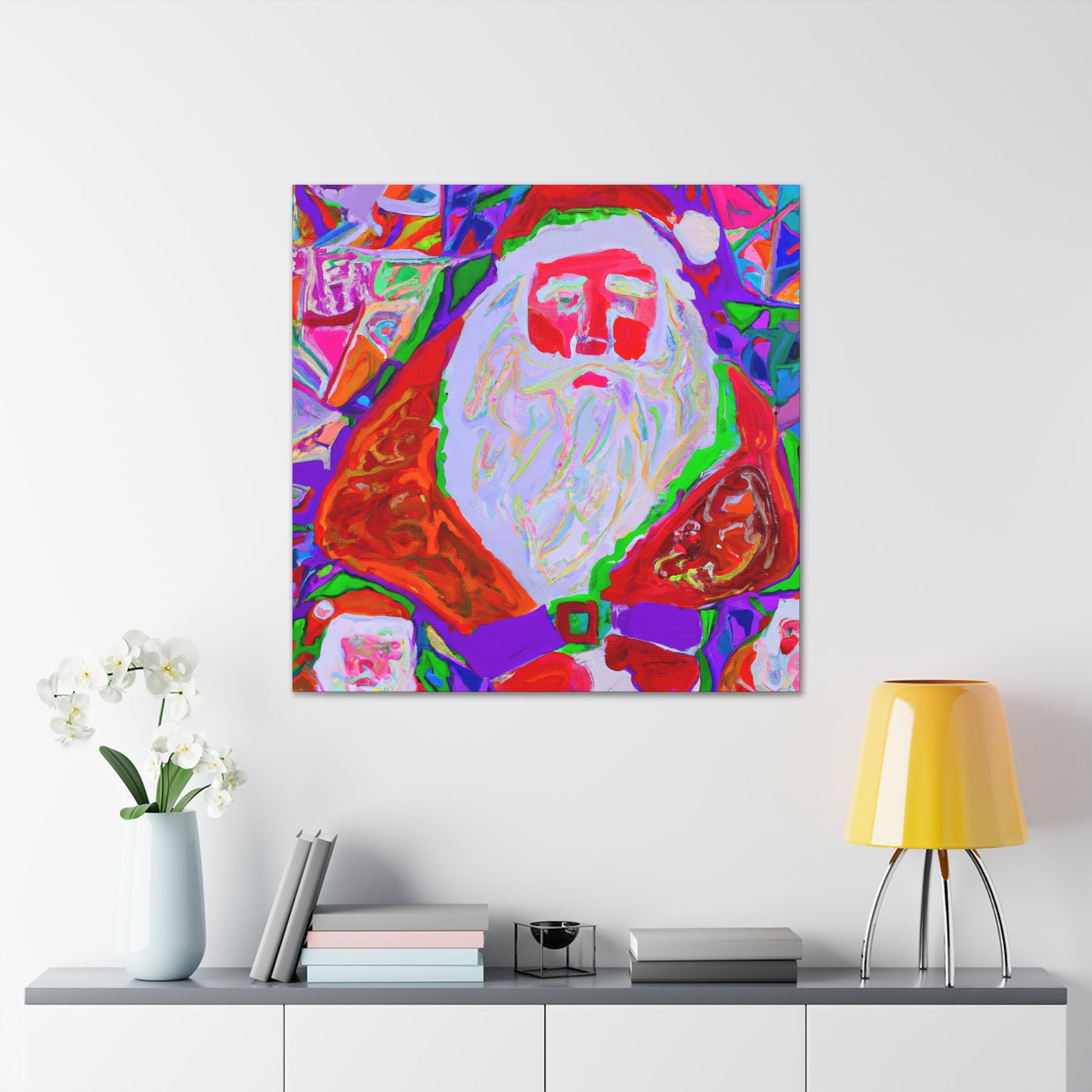 Santa's Bright Fauvism - Canvas