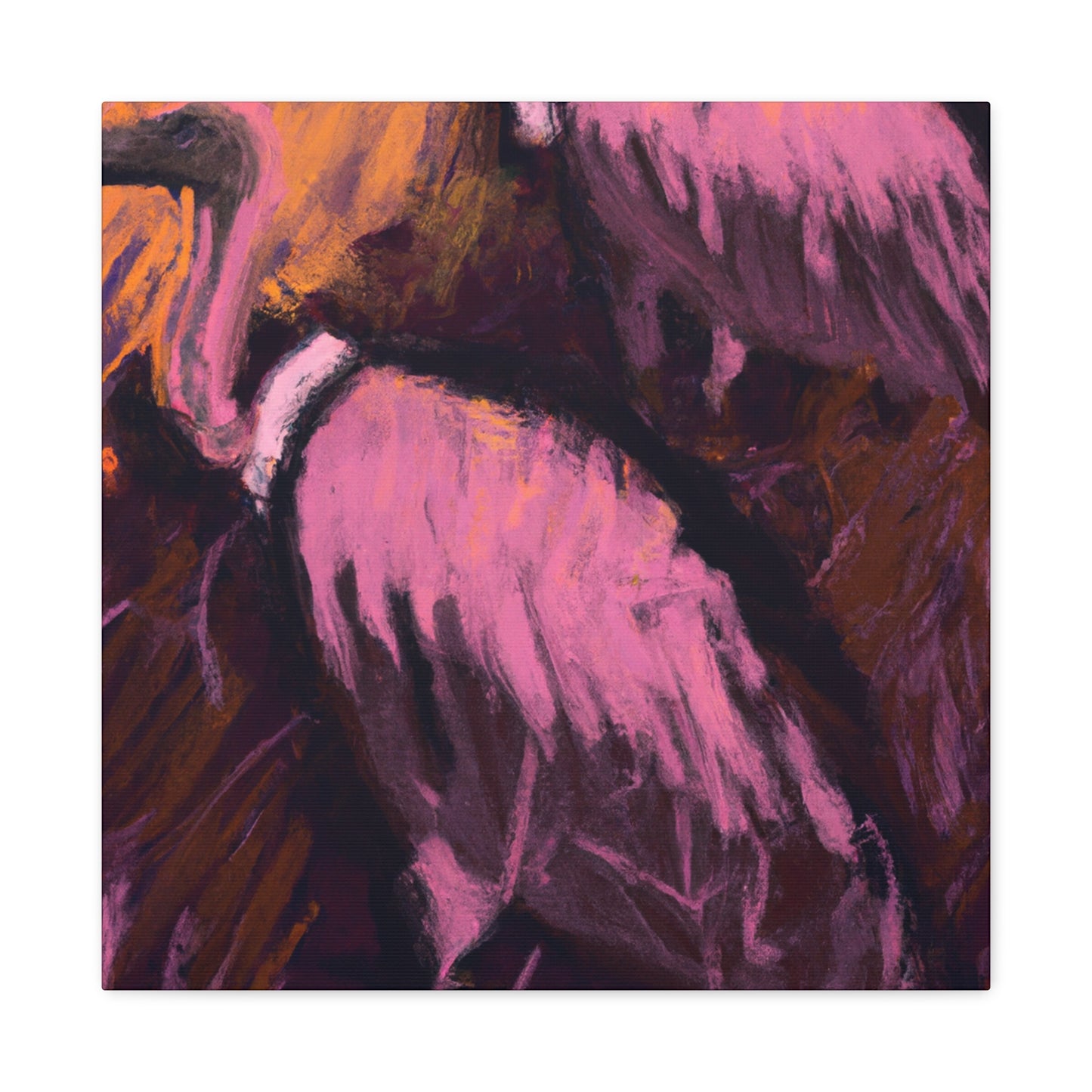 Vulture Impressionism Scene - Canvas