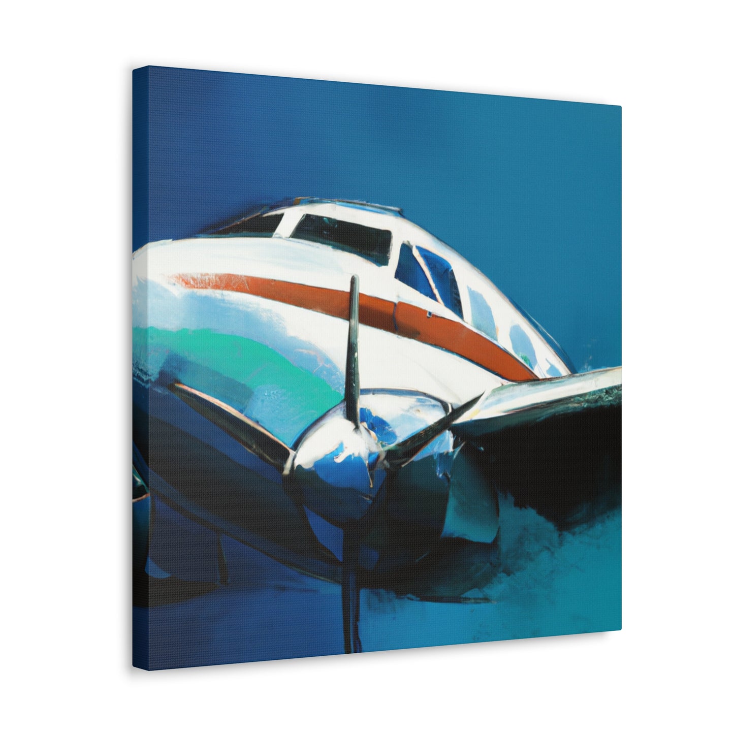 Vintage Plane Reimagined - Canvas