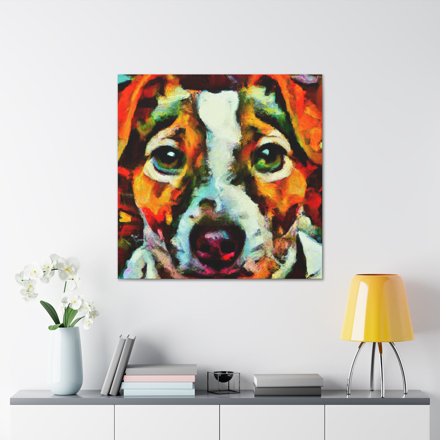 "Jack Russell Terrier Vista" - Canvas