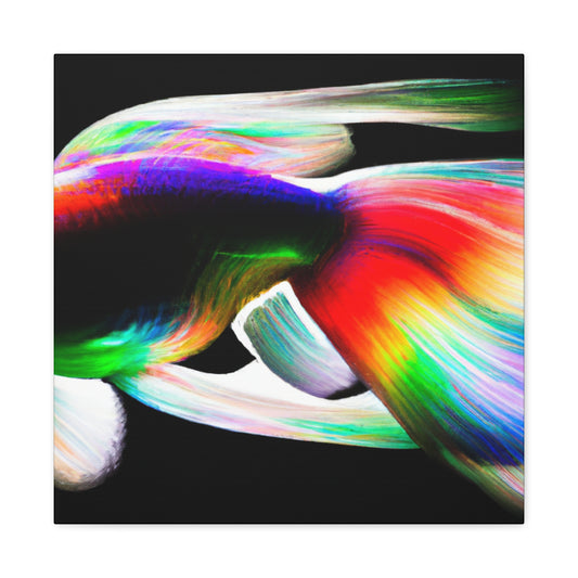 Bright Rainbow Fish Joy - Canvas