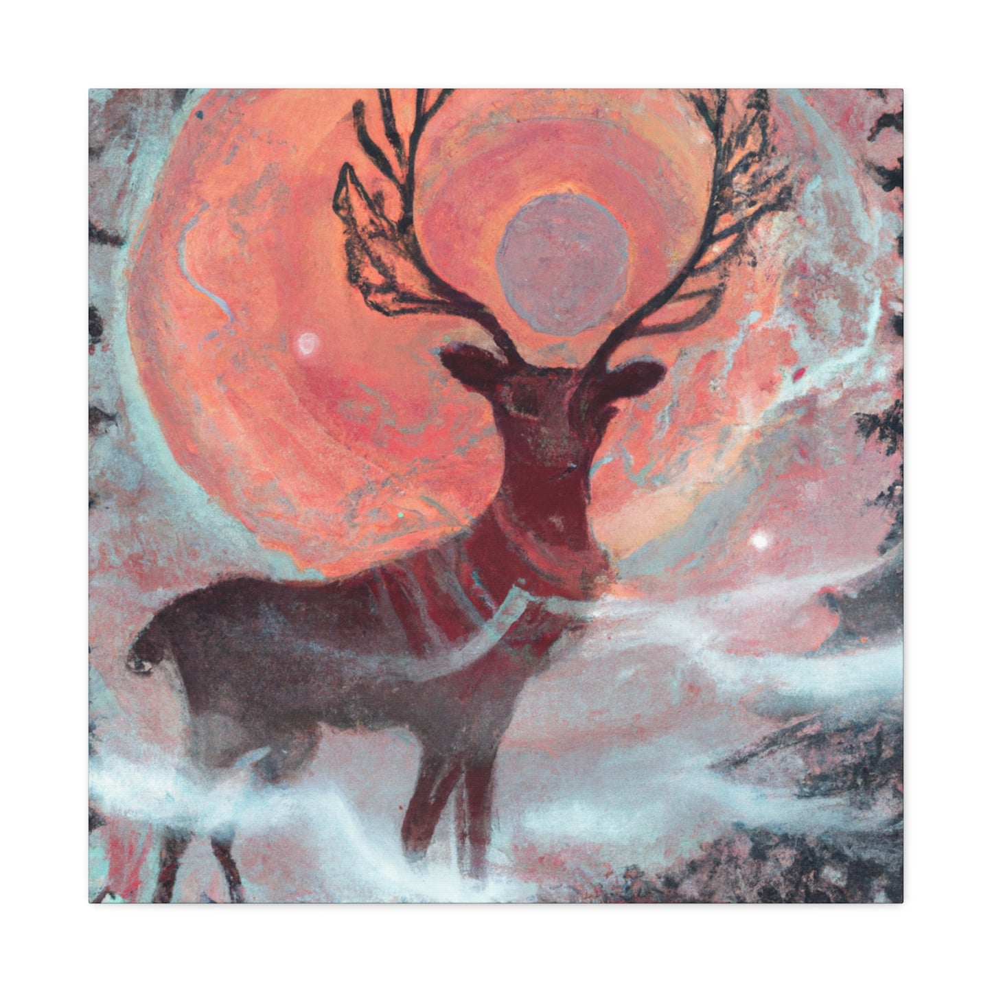 Reindeer in Baroque - Canvas