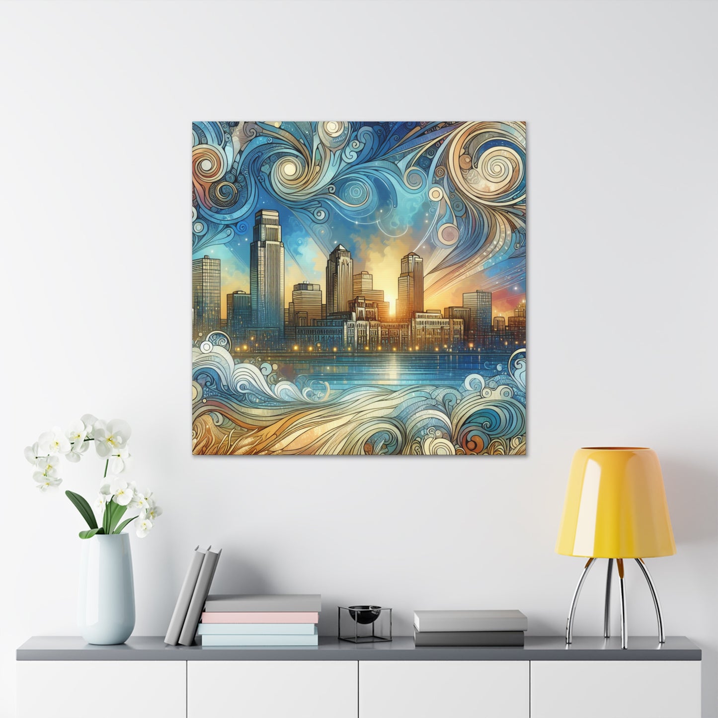 "Enchanting Omaha Serenade" - Canvas