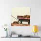 "Hay-Filled Countryside Wagon" - Canvas